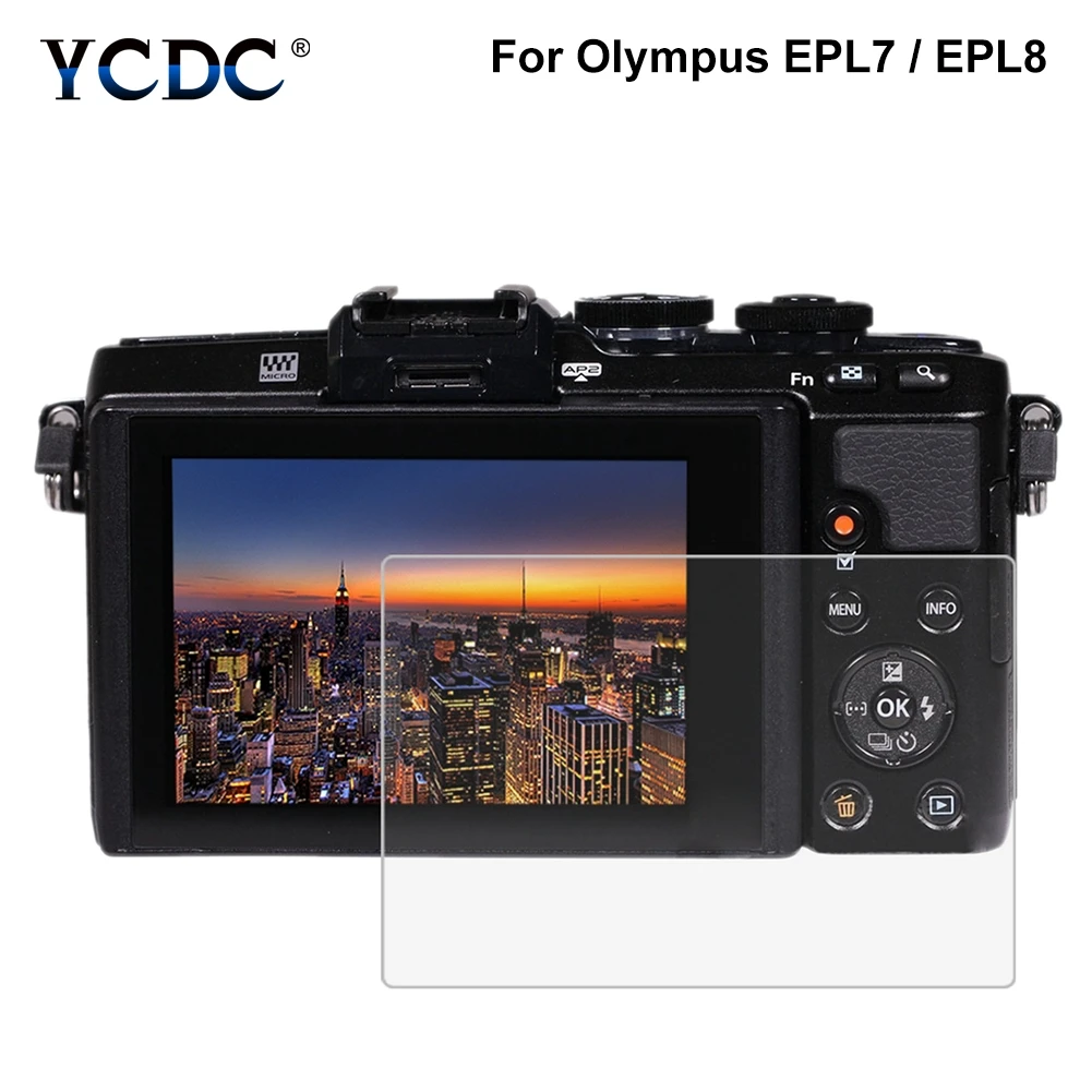 ЖК-защитная пленка для камеры Olympus EPL7/E-PL8 9H твердость поверхности закаленное стекло OM-D EM-1/EM10/EM10-2 PEN-F/EP5/E-PL9