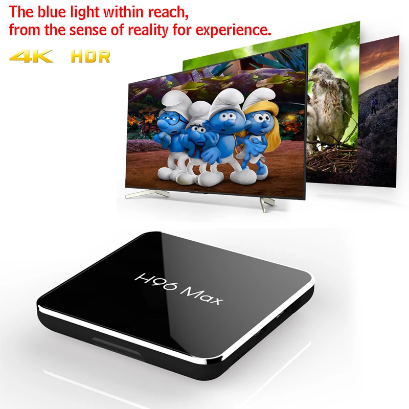 Android 8 1 ТВ коробка Amlogic S905X2 Max 4 Гб оперативной памяти 32 rom четырехъядерный wifi HDMI к * 2