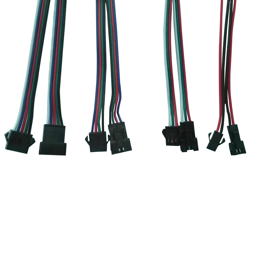 5 пар 2pin 3pin 4pin 5pin 6pin JST светодиодные Разъемы штекер и гнездо светодиодный 3528 5050 WS2811
