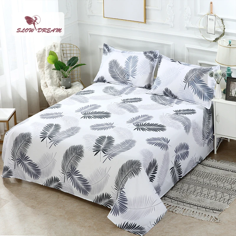 Только плоский лист без наволочка постельное белье двойная односпальная кровать