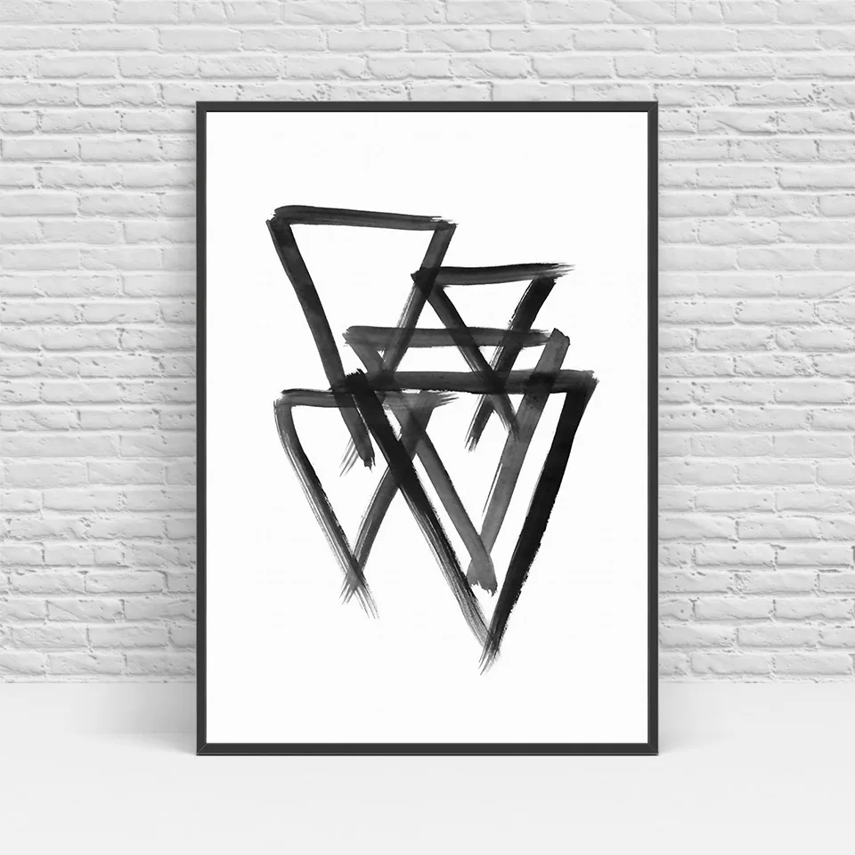 Sailing Nordic wall art серый Абстрактная живопись простота холст картина настенные