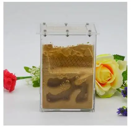 Plaster Ant Nest Acrylic Ant Farm Ants Queen House Insect Cage Anthills Pet Ant Castle Granja De Hormigas Hormiguero - Color: 4