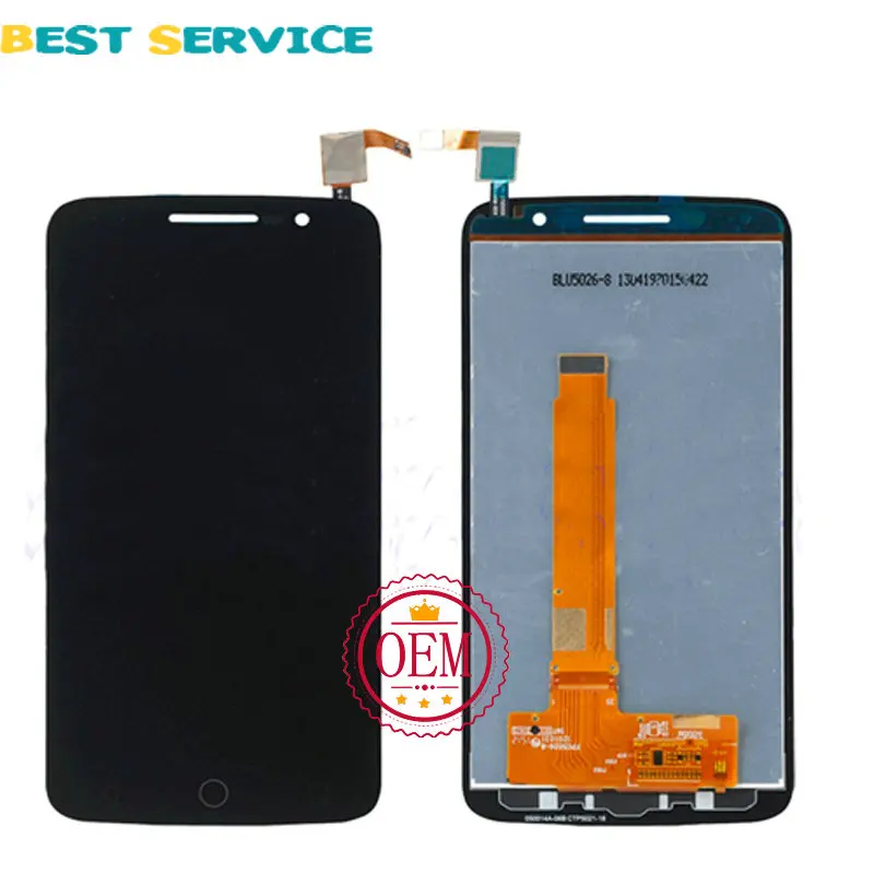 100% новый ЖК-дисплей для Alcatel One Touch Pop 2 Premium 7044 OT7044 с сенсорным экраном дигитайзер в