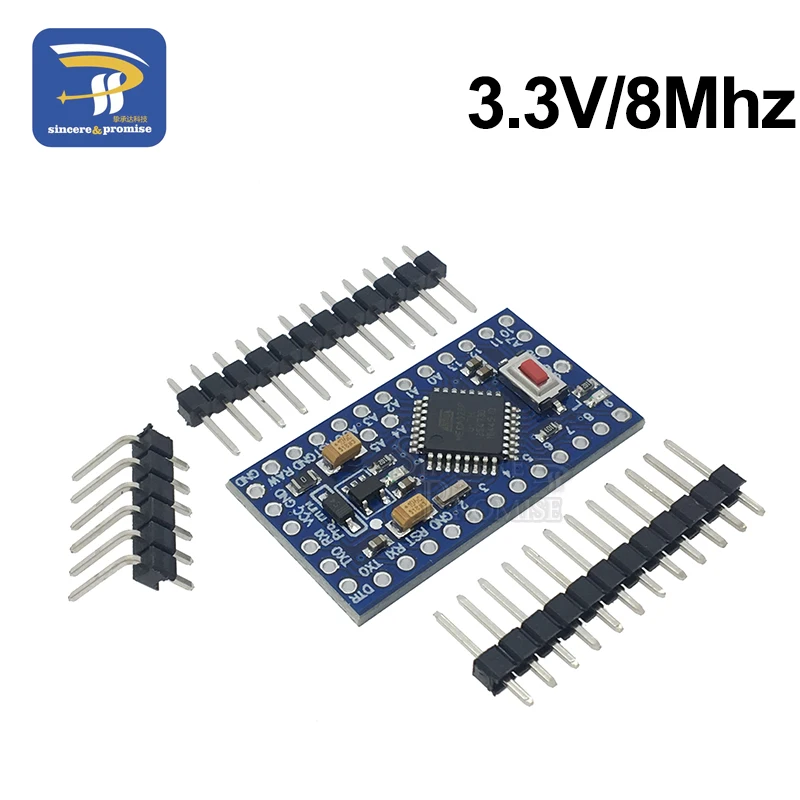 10 шт./лот Pro mini 328 3,3 V 8Mhz ATMEGA328 электронные строительные блоки ATMEGA328P 5 V/16 M для Arduino совместимый нано