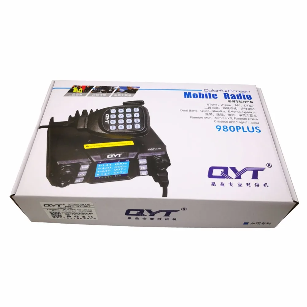Высокая Мощность 75 Вт QYT KT 980Plus Dual Band 136 174 & 400 470 МГц 200CH Quad ожидания автомобиля