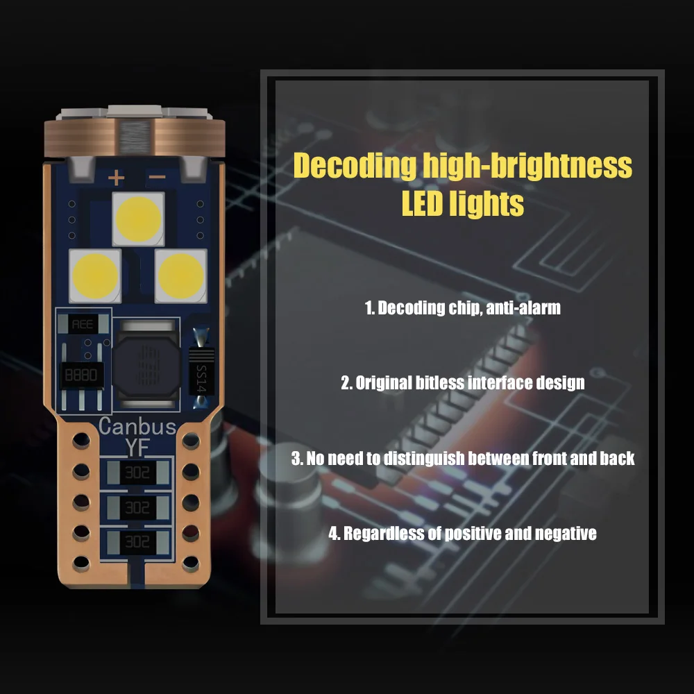 2 шт. T10 W5W 9 SMD Светодиодная лампа Canbus светильник для зазора парковки Mitsubishi Lancer 10