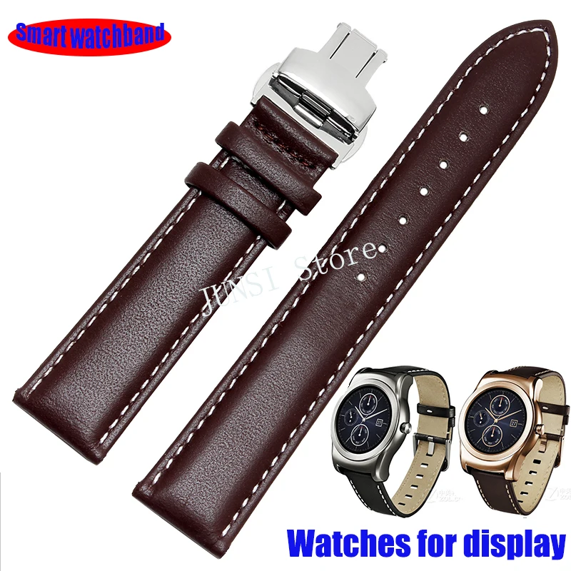 Ремешок для часов из натуральной кожи мягкий кожаный браслет LG G Watch R W100 W110 Urbane W150