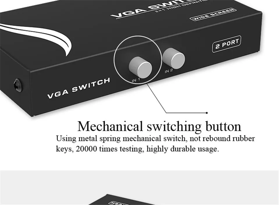 Original MT-15-2CH video VGA share switch 2 monitors 1 PC host/2 hosts monitor not synchronous free shipping | Электроника