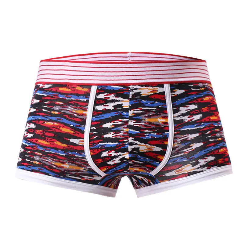 Бренд EXILIENS, мужское нижнее белье, боксеры, хлопок, цветной принт, Cueca Masculina Boxershorts, мужские боксеры, трусы, размер M-2XL 102201