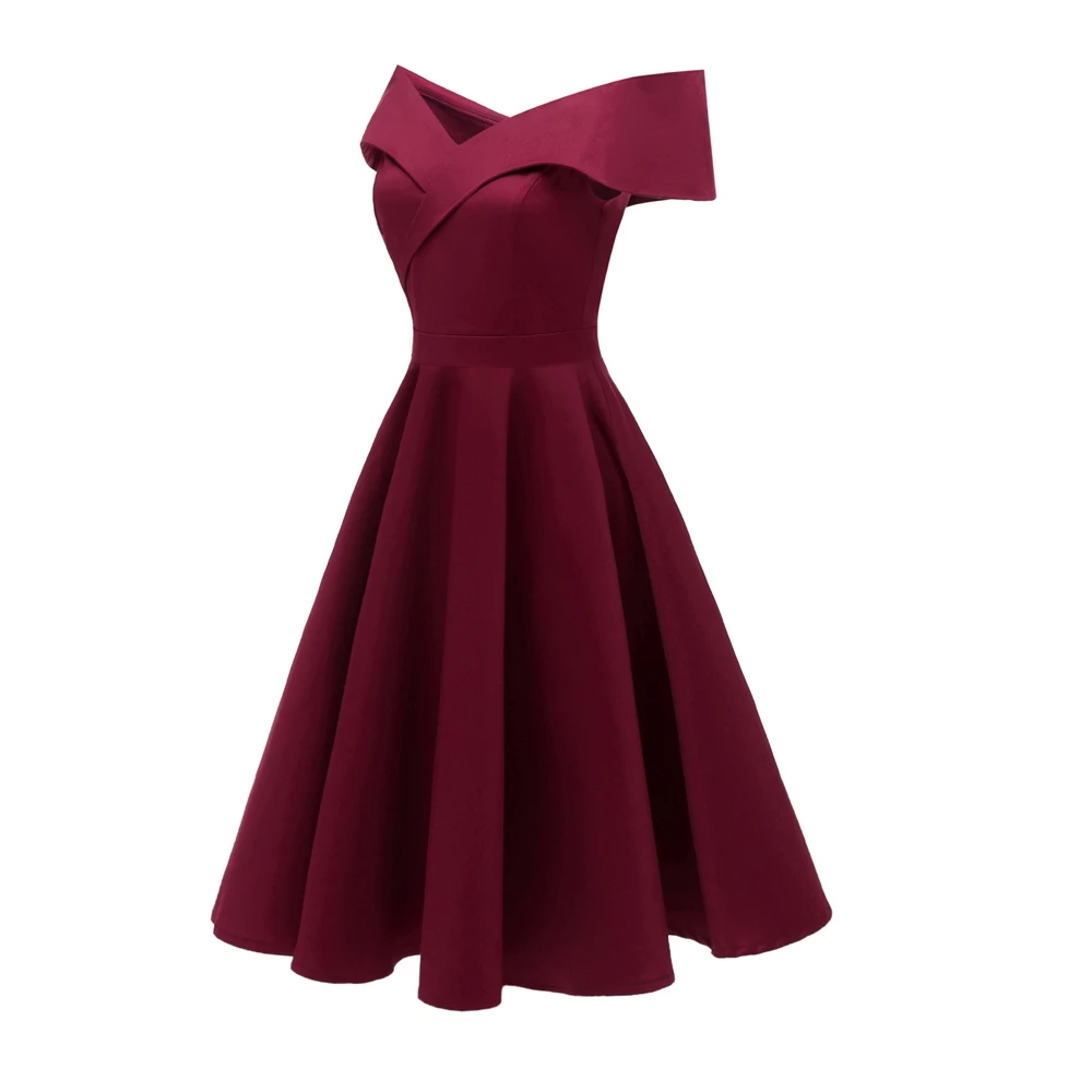 Женское платье с коротким рукавом moderush винтажное Плиссированное бальное