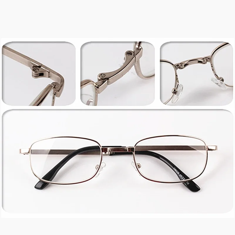 

Folding Coating Glass Lenses Reading Glasses Women Men Anti Fatigue Foldable Portable Presbyopia Spectacles For Hyperopia G422