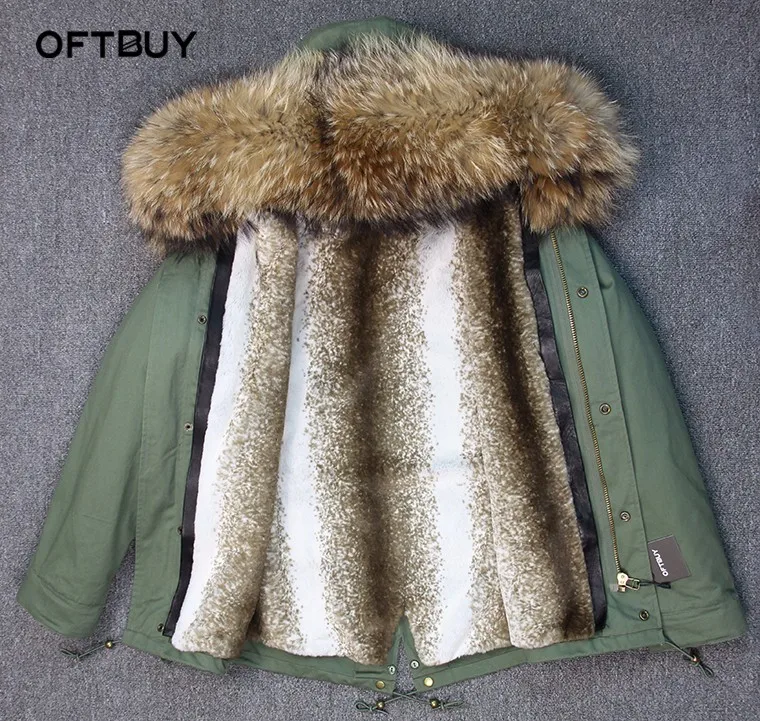 OFTBUY, новинка, винно-красный, большой мех енота, капюшон, зимняя куртка, Женская парка, натуральный мех, пальто для женщин, толстая мягкая подкладка