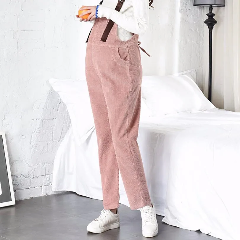 Женские вельветовые Комбинезоны для беременных сезон осень зима новые бархатные