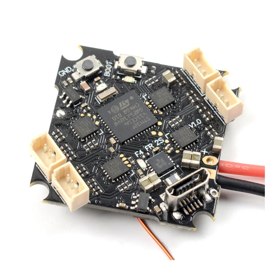 Интегрированный Контроллер полета CRAZY FROG F4 AIO Tiny Frog 2S 5A ESC приемник STM32F411CEU6 Bult in