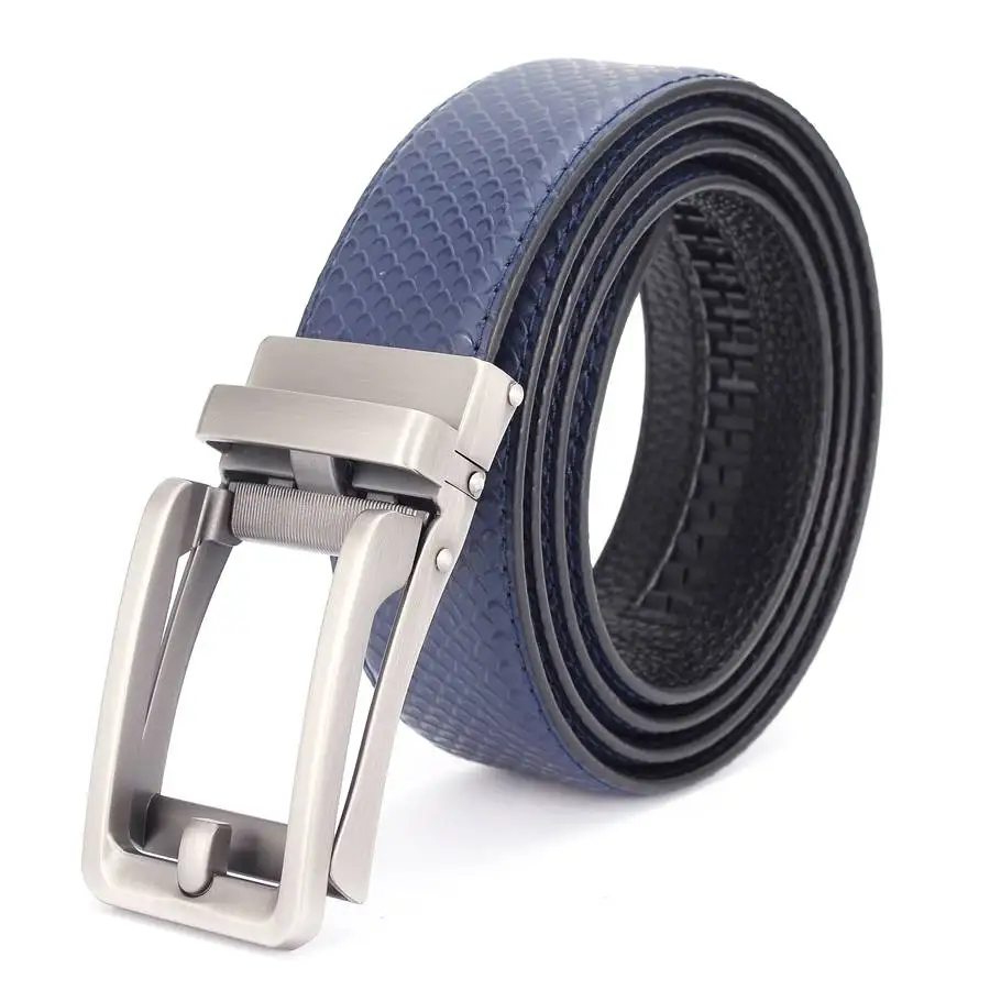 Men Genuine Leather Belt Cowhide Leather belt NEW Men Automatic Buckle Belt Ceinture hommes Luxury Business Belts for Men