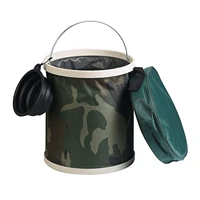 metable 1pcs folding bucketportable collapsible water bucket with zipper storage bag and collapsible bowl for hiking picnic