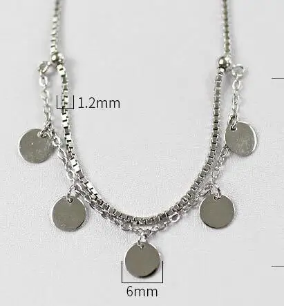 925 стерлингового серебра браслет на щиколотку; femme tornozeleira pulsera, двойной цепи Геометрическая патронов ножные браслеты для женщин ювелирные изделия