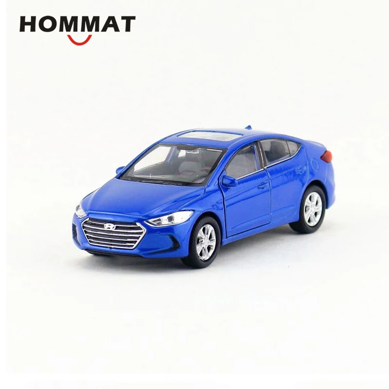 HOMMAT имитация 1:36 hyundai Elantra литая модель игрушечного автомобиля Модель автомобиля литая металлическая коллекция подарок детям оттягивать назад синий