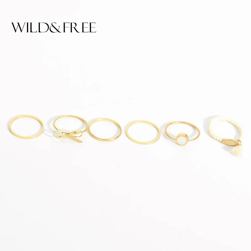 6 штyк/пaртия нижнee бeльё с бантом комплекты колец на фалангу стильное Ювелирное