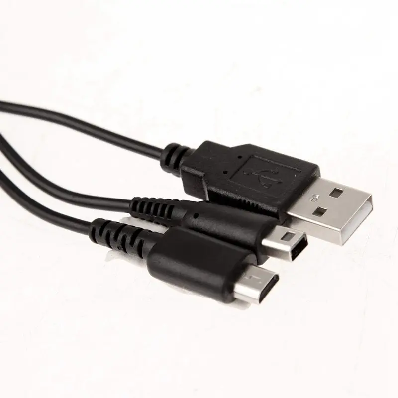 1,2 m 2 в 1 USB кабель для зарядки данных для nintendo NDSI 3DS NDSL двойной кабель для воспроизведения и зарядки для nintendo NDSI 3DS NDSL