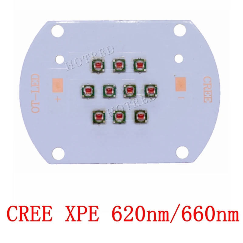 CREE XPE XP-E 30 Вт 60 Вт Светодиодная лампа для роста растений диодный излучатель светильник темно-красный 660nm 620nm Королевский синий 450nm для комнатных садовых растений