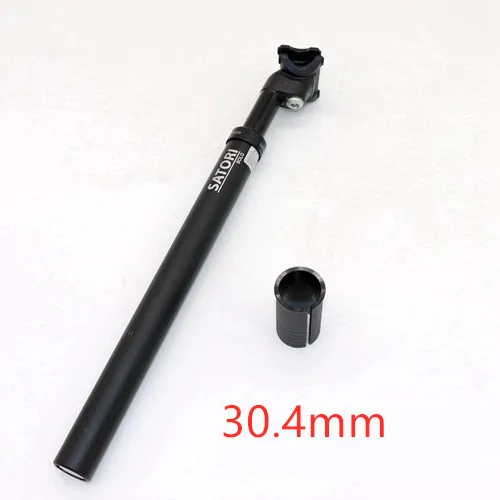 30.4 black Satori Подседельный штырь для амортизаторов для MTB велосипеда 27,2/28,6/30,1/30,4/30,9/31,6 мм X 355 мм велосипед Подседельный штырь сумка удар с переменным фокусным расстоянием - Цвет: 30.4 black