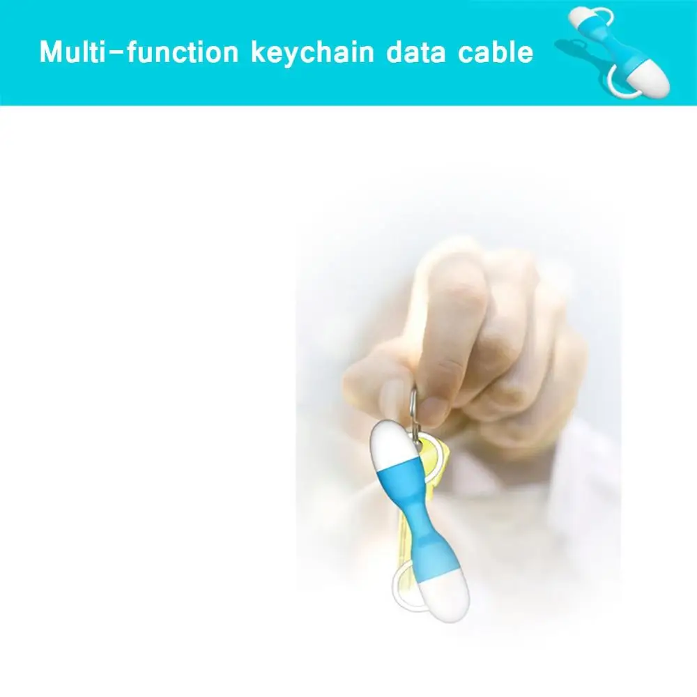 2 в 1 USB OTG адаптер брелок Dataotg кабель 2.1A Micro для iPhone Android мобильных телефонов к