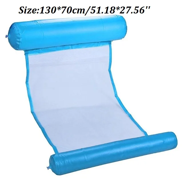 130X70cm Взрослый водный спорт воздушный складной матрас плавательный бассейн пляж надувной поплавок Подушка кровать стул гамак кровать бассейн Вечерние - Цвет: 130X70cm