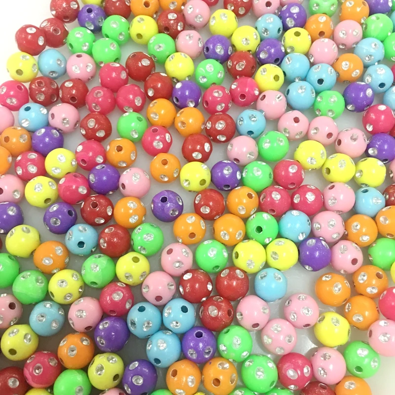 Акриловые бусины Meideheng 10 мм круглой формы для изготовления ювелирных изделий