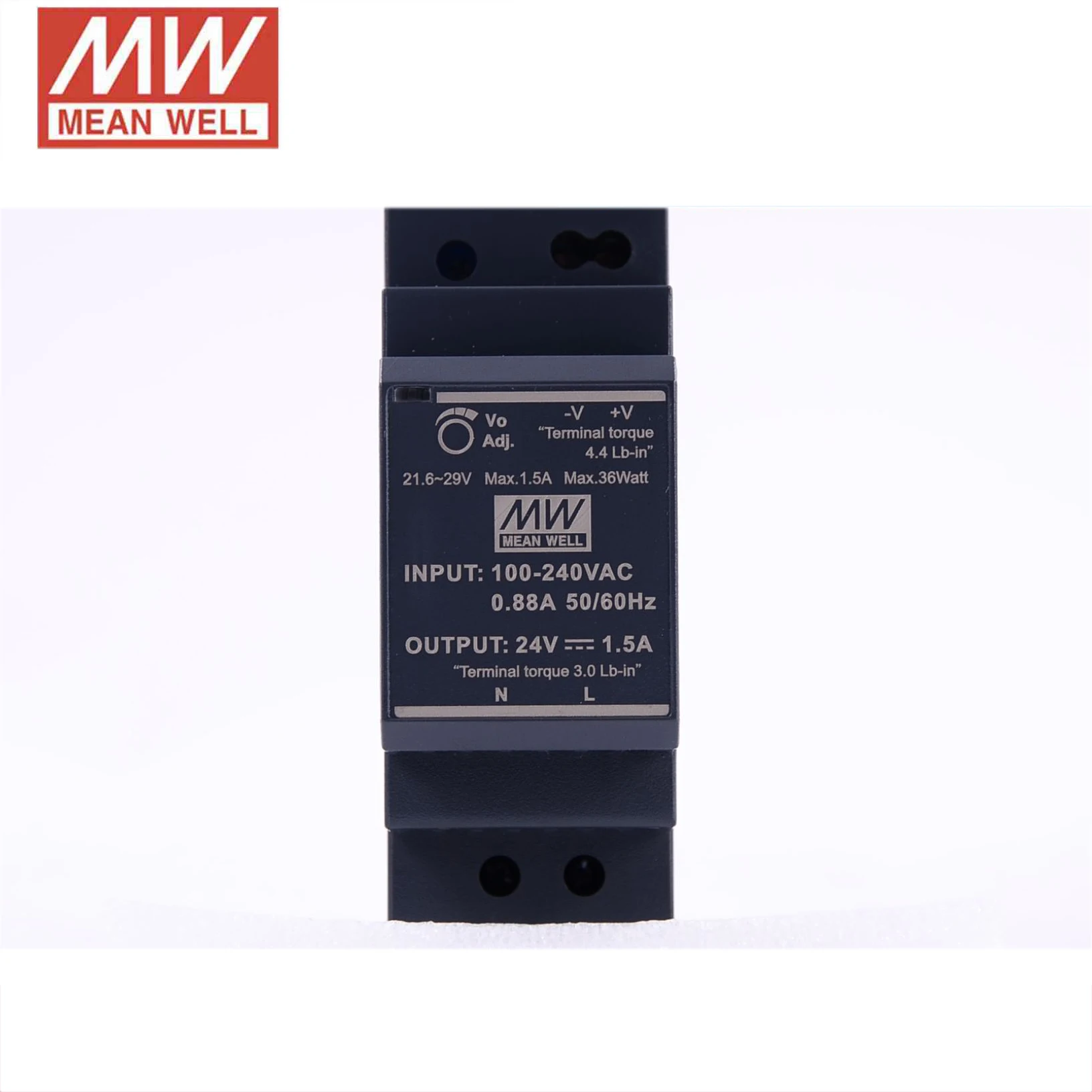 MEAN WELL HDR-30W Mini DC 5 в 12 В 24 в 48 в 15 в din-рейка средняя мощность питания 86-264VAC вход 30 Вт Промышленный источник питания CE UL