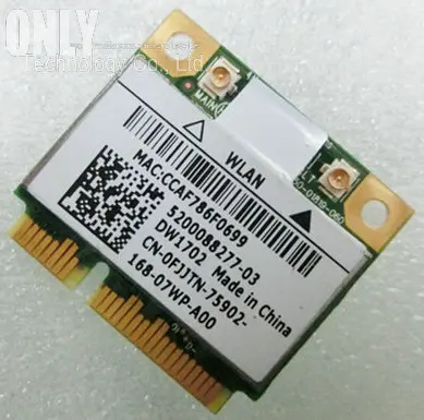 DW1702 atheros AR5B195 wireless-N wifi Bluetooth BT 3,0 mini pci-e карта для ноутбука DELL сетевой Wlan адаптер