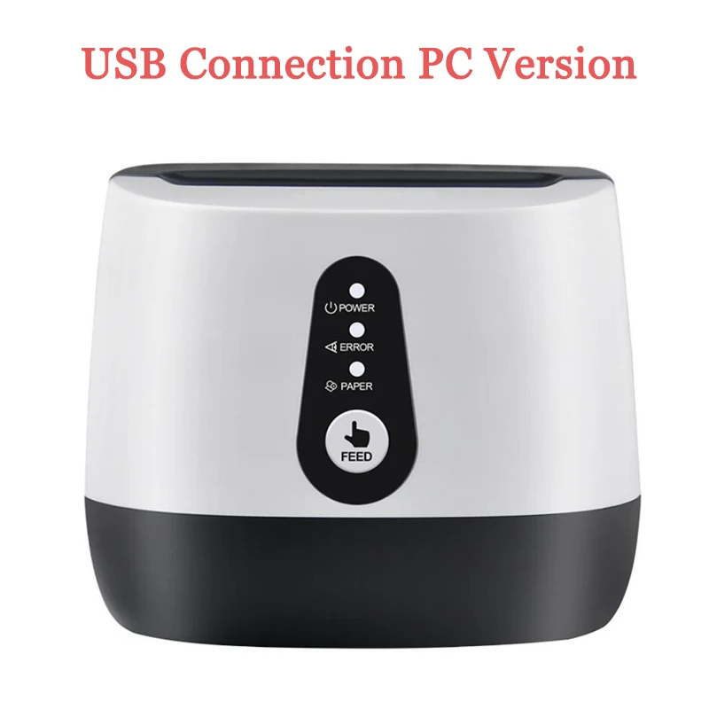 Термальный принтер билетов 58 мм через ПК/Bluetooth/WiFi соединение - Цвет: USB PC Version