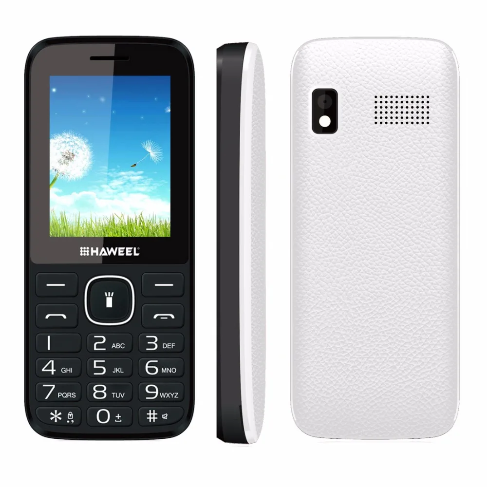 Оригинал Haweel X1 Сотовый Телефон Русская Клавиатура 2.4 дюймов Dual SIM мобильные