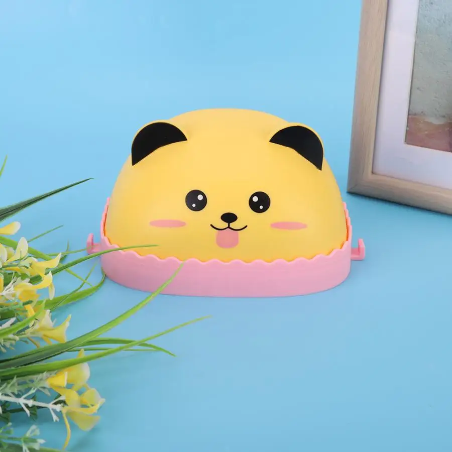 Нет бурения настенный мультфильм мыло в форме животного блюдо раздаточное устройство Коробка для хранения милый мультфильм кошка собака для детей ванная комната