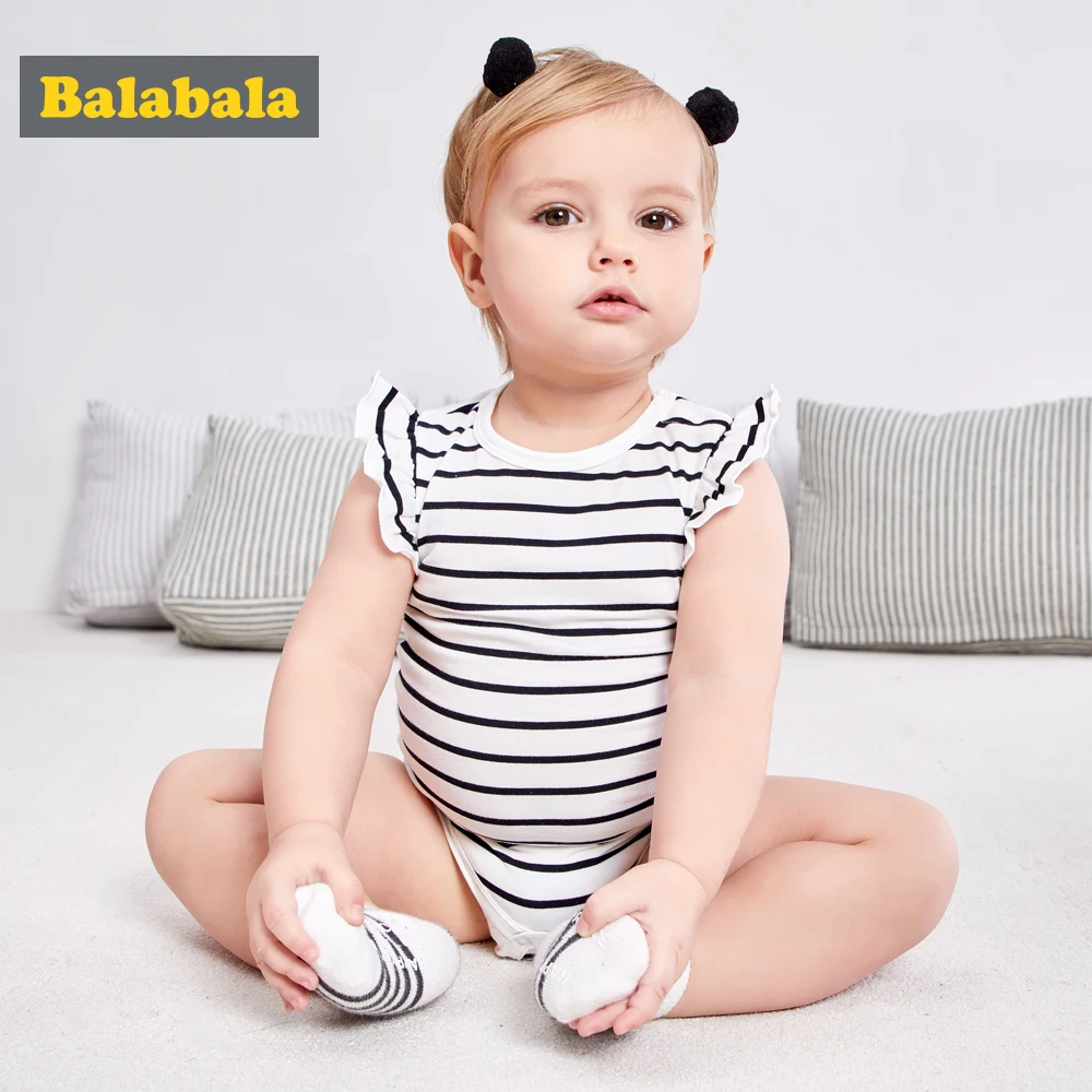 Balabala/Боди для маленьких девочек 100% хлопок милые комбинезоны с героями