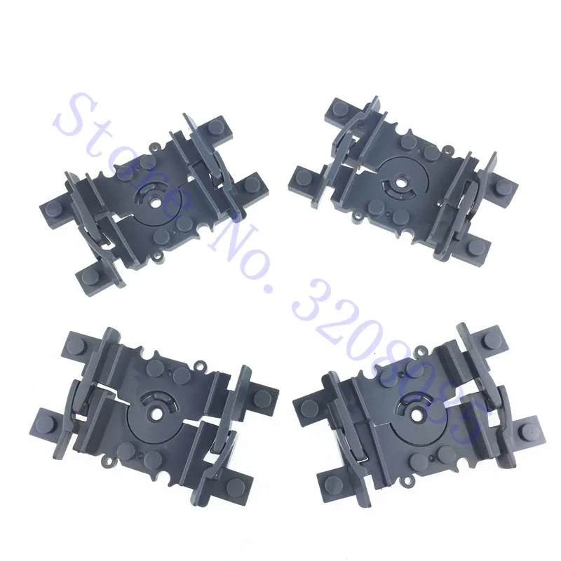 4pcs Flexible Городские поезда поезд гибкие рельсы пересечение прямые изогнутые рельсы строительные блоки кирпичи детские игрушки - Цвет: 4pcs Flexible