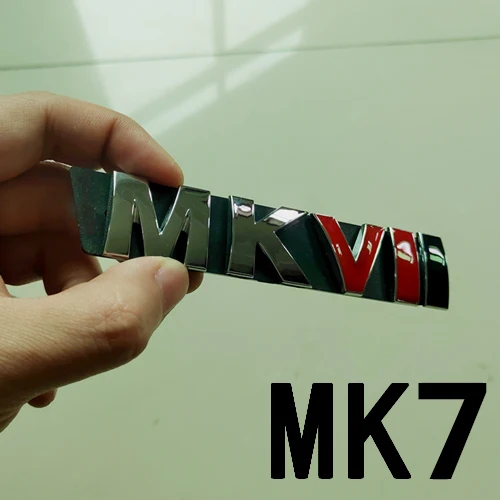 MK7 MK3 4 5 6 7 украшение на голову автомобиля передняя решетка значок эмблема для Jetta Golf 4 5 MK4 сотовый передний гриль авто аксессуары - Цвет: MK7