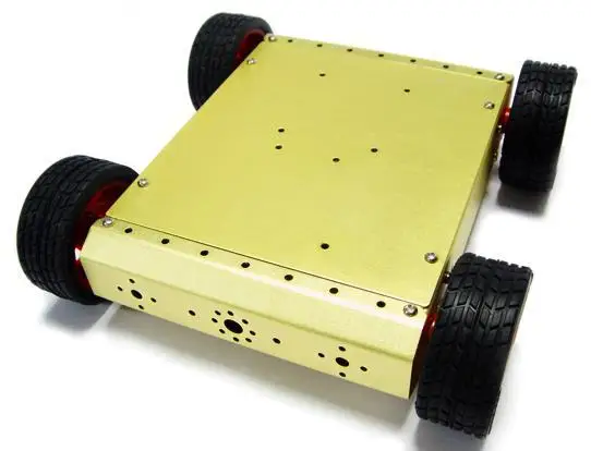 

Free Shipping! 1pc Lightweight wheel drive 4WD car robot chassis