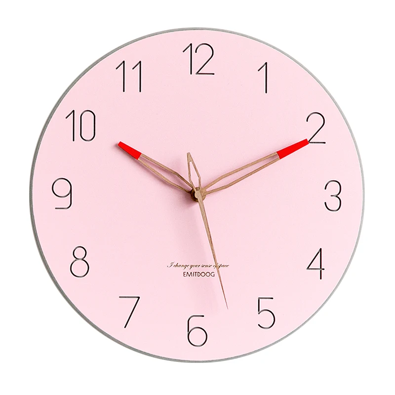 Simple Creative Nordic Personality Living Room Bedroom Wall Clock Mute Home Decoration Accessories Modern Design | Дом и сад
