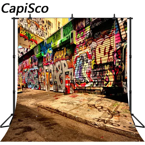 Виниловый фон для фотографии Capisco, уличные декорации с граффити, студийный фон, рекламный Фотофон