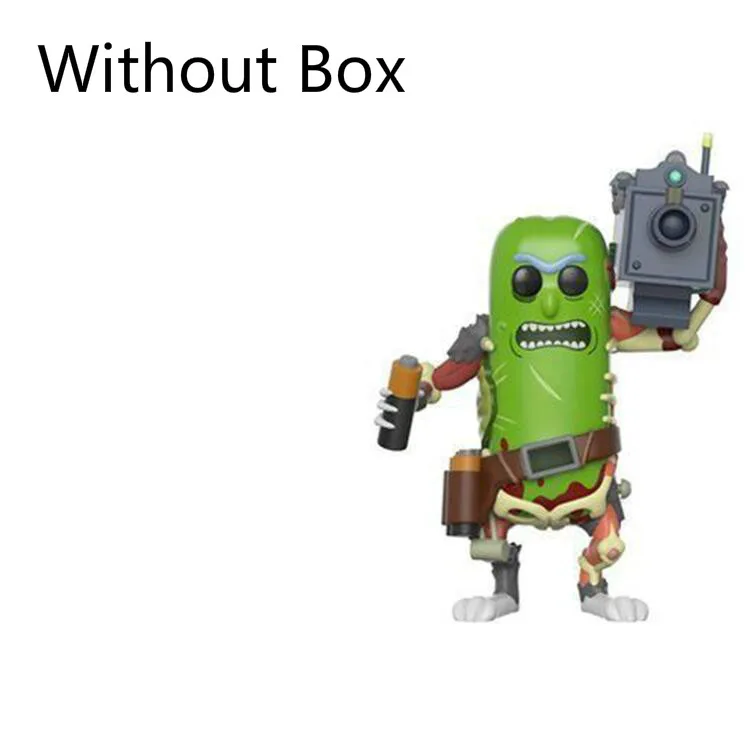 No Box Funko POP Рик и Морти мистер мисикс Пикл Рик с лазерной коллекцией модели детские игрушки Фигурки игрушки для детей - Цвет: No Box