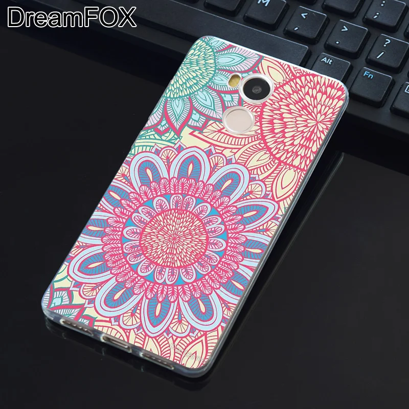 DREAMFOX L389 Paisley Flower Mandala Soft TPU Silicone Case Cover For Xiaomi Redmi Note 3 4 4X 5 5A 6 7 Pro Global |