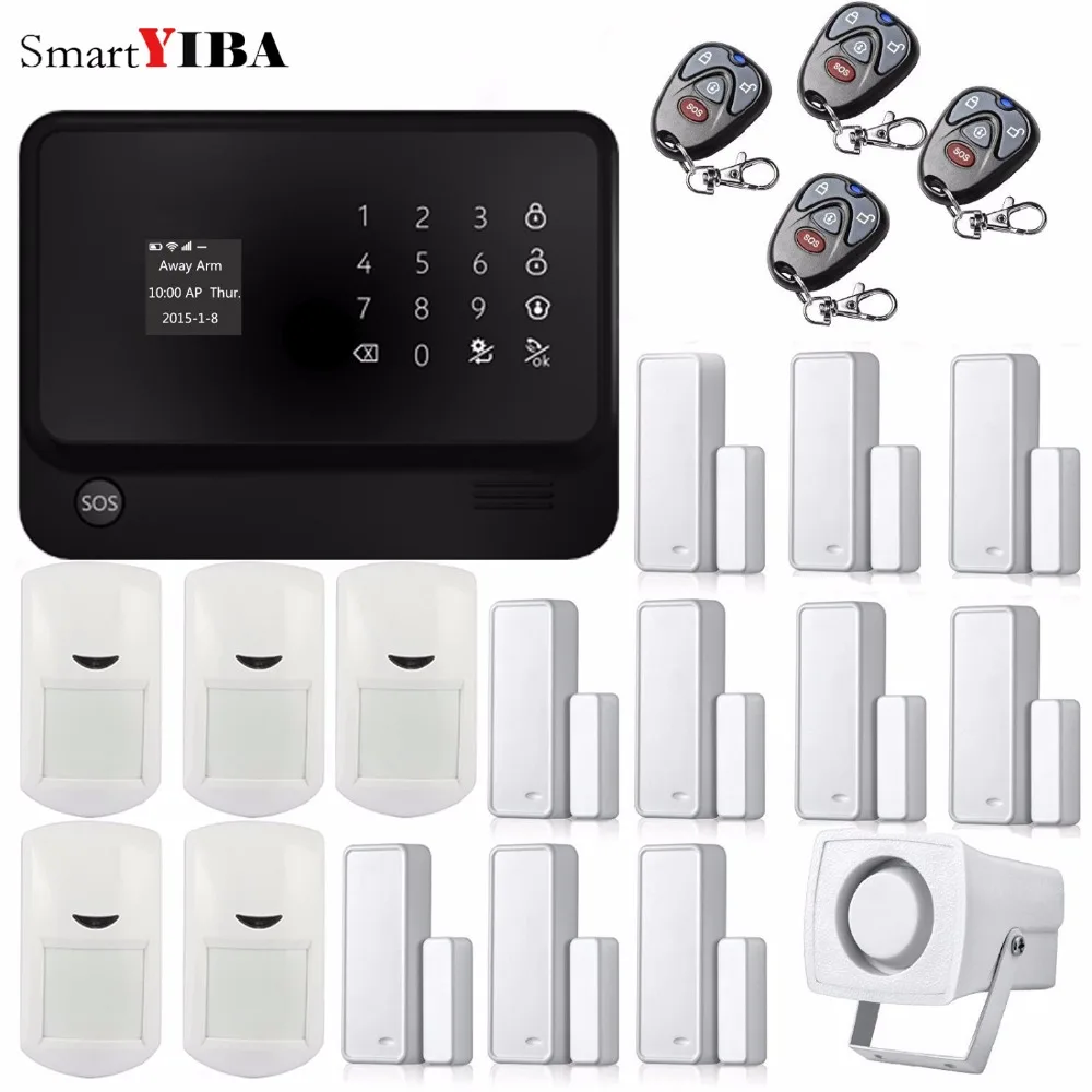 SmartYIBA G90B Plus WIFI GSM система 2G с сенсорной клавиатурой IOS Android APP контроль домашняя