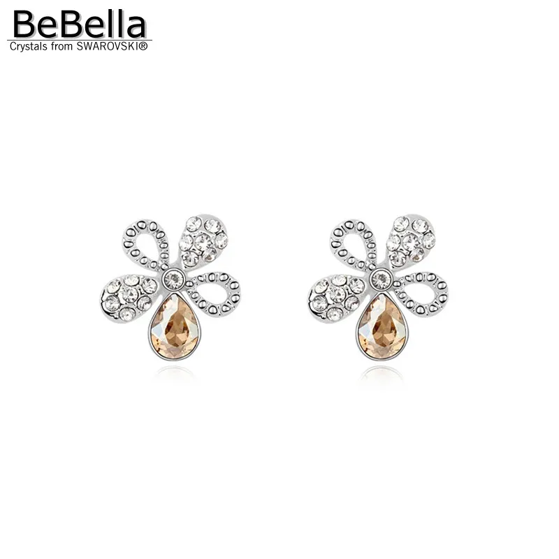 Женские серьги гвоздики с кристаллами Swarovski|flower stud earrings|stud earringsstud earrings for women |