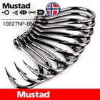Mustad рыболовные крючки 10827NP-BN крючок для ловли карпа 1 #10-120 Южное масло гигантский морской колючий крючок черная рыба Высокоуглеродистая сталь Pesca
