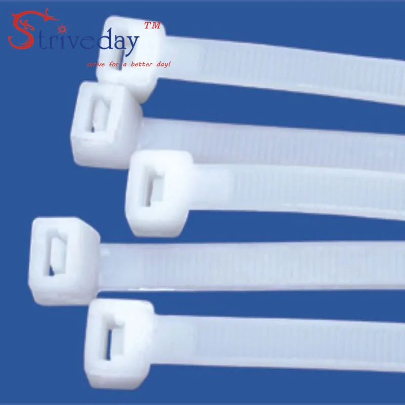 100pcs White Black 4*200mm Nylon cable ties high quality Self-locking Cable Wiring Accessories Ties Environmental | Обустройство дома