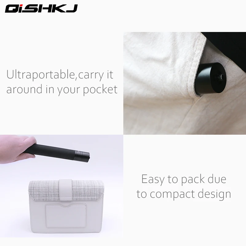 Удлинитель для OSMO Mobile 2 Zhiyun Smooth Q 4 DJI Action GOPRO Pocket Insta 360 One X палка