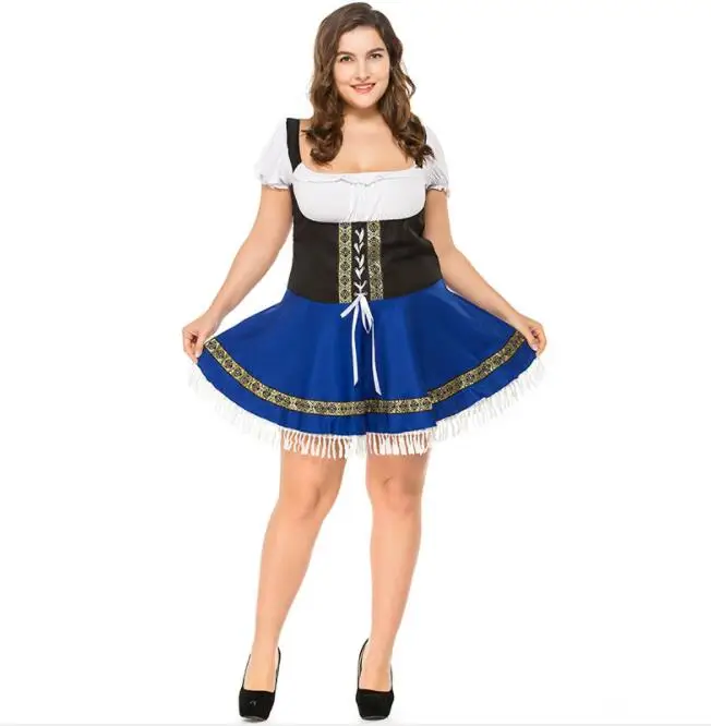 Размера плюс Германия Бавария Октоберфест фестиваль пива рабочая одежда костюм