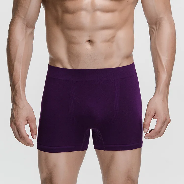 10PCS-WHOLESALE-Boxer bamboo fiber underwear Heel flat underwear Breathable antibacterial men's underwear