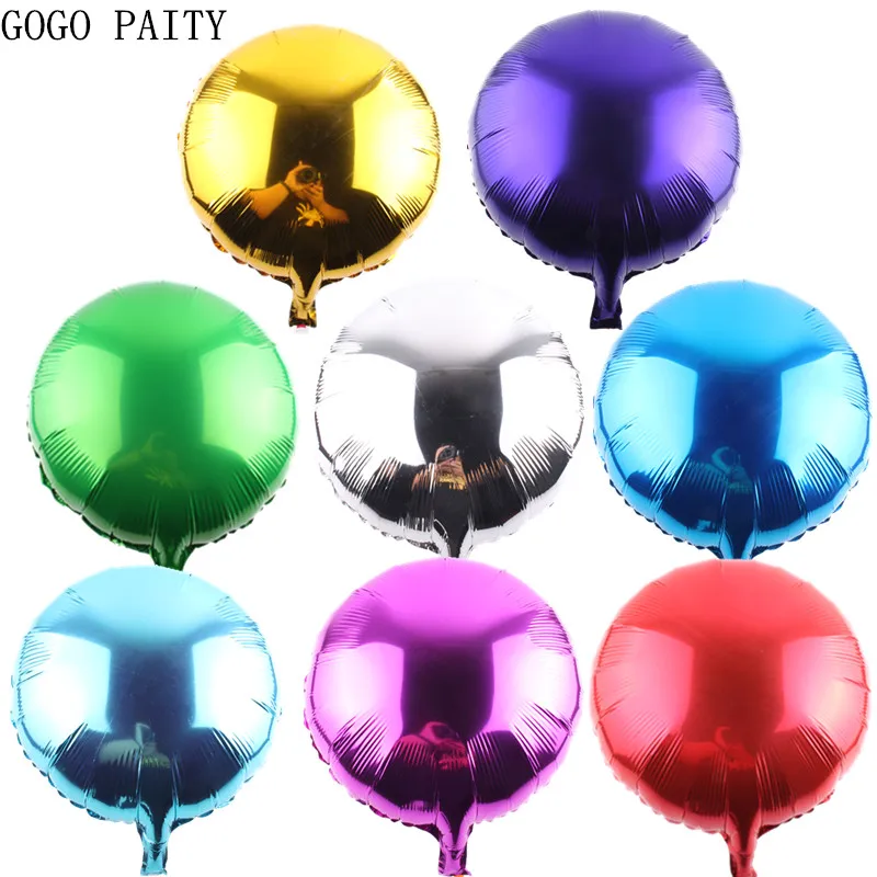 GOGO PAITY бесплатная доставка хит продаж 18 дюймов монохромный круглый алюминиевый